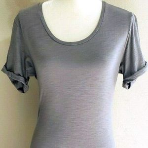BANANA REPUBLIC GRAY SEQUIN T-SHIRT TUNIC DRESS XS